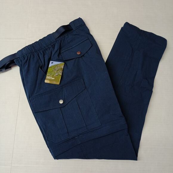 Ozark Trail Zip Off Convert Cargo Pants Mens Size 30x30 Blue - Picture 1 of 12